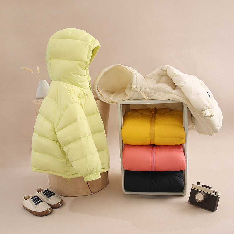 儿童羽绒衣女款冬季中大童极寒加厚女童轻薄棉服男童秋冬季外套冬