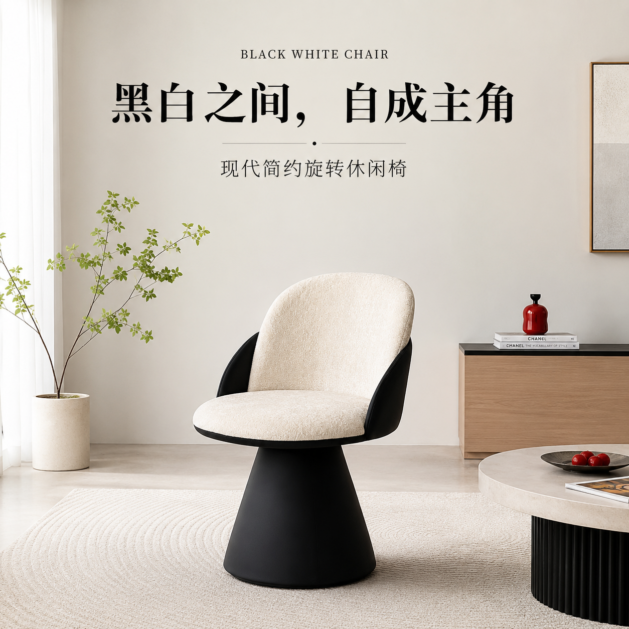 可旋转绒布化妆凳女生衣帽间