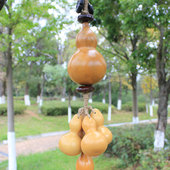 天然大小真葫芦串挂饰儿童福多招财挂件客厅装 饰手工吊饰特色门饰