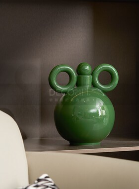 邸高家居 样板间客厅2024新款酒柜装饰品摆件套装 展示柜酒具套装