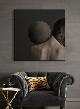 个性创意人物艺术摄影健身房挂画餐厅酒店民宿工作室背景墙装饰画