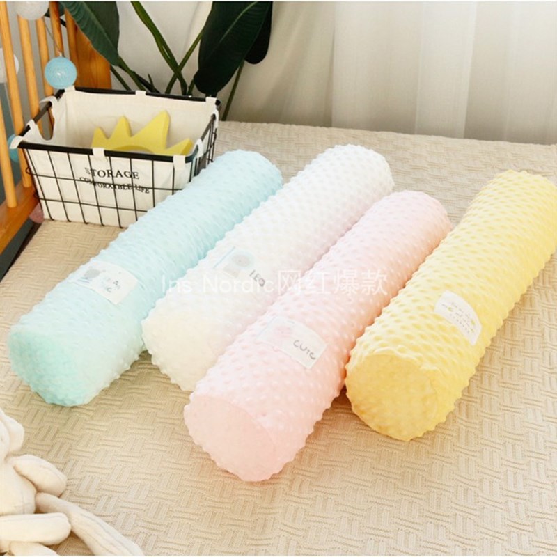 豆豆绒圆柱抱枕床靠宝宝安抚枕防摔防护栏婴儿床床围栏孕妇夹腿枕