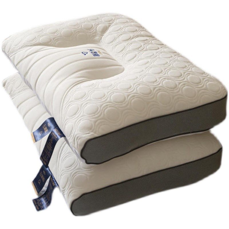 高档颈椎专用泰国天然乳胶枕头全棉枕芯护颈椎助睡眠家用一对装,床上用品,乳胶枕,淘宝优惠券,粉丝福利购,淘宝优惠卷