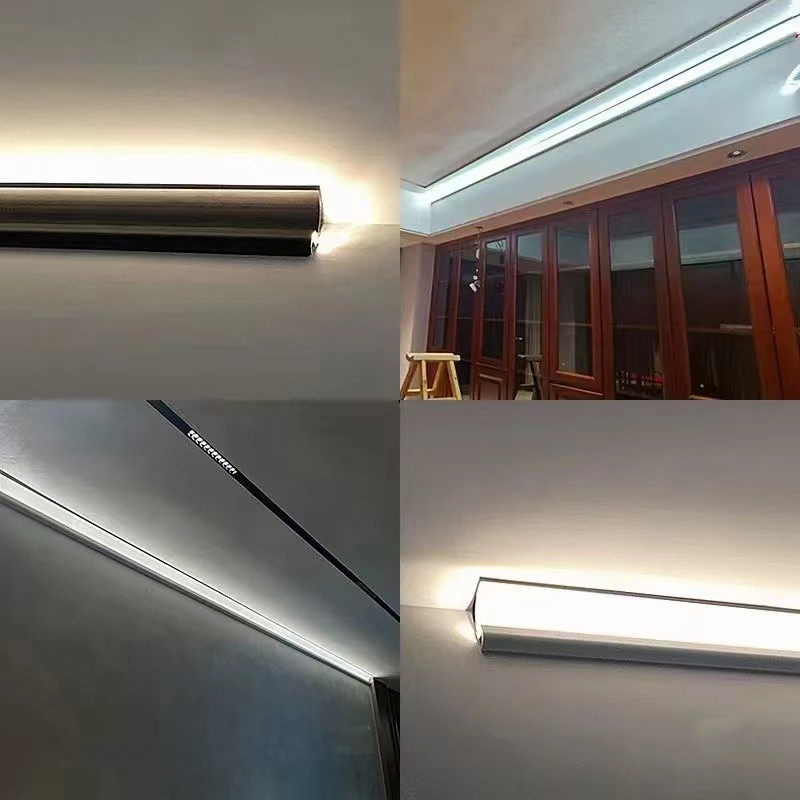 明装免开槽洗墙灯阴角石膏线免吊顶发光顶角回光灯槽客厅洗顶灯带,家装灯饰光源,室内LED灯带,淘宝优惠券,粉丝福利购,淘宝优惠卷