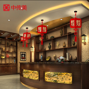 乔迁新居布置挂饰植绒布福字吊饰定制搬新家进宅大吉装饰灯笼新年