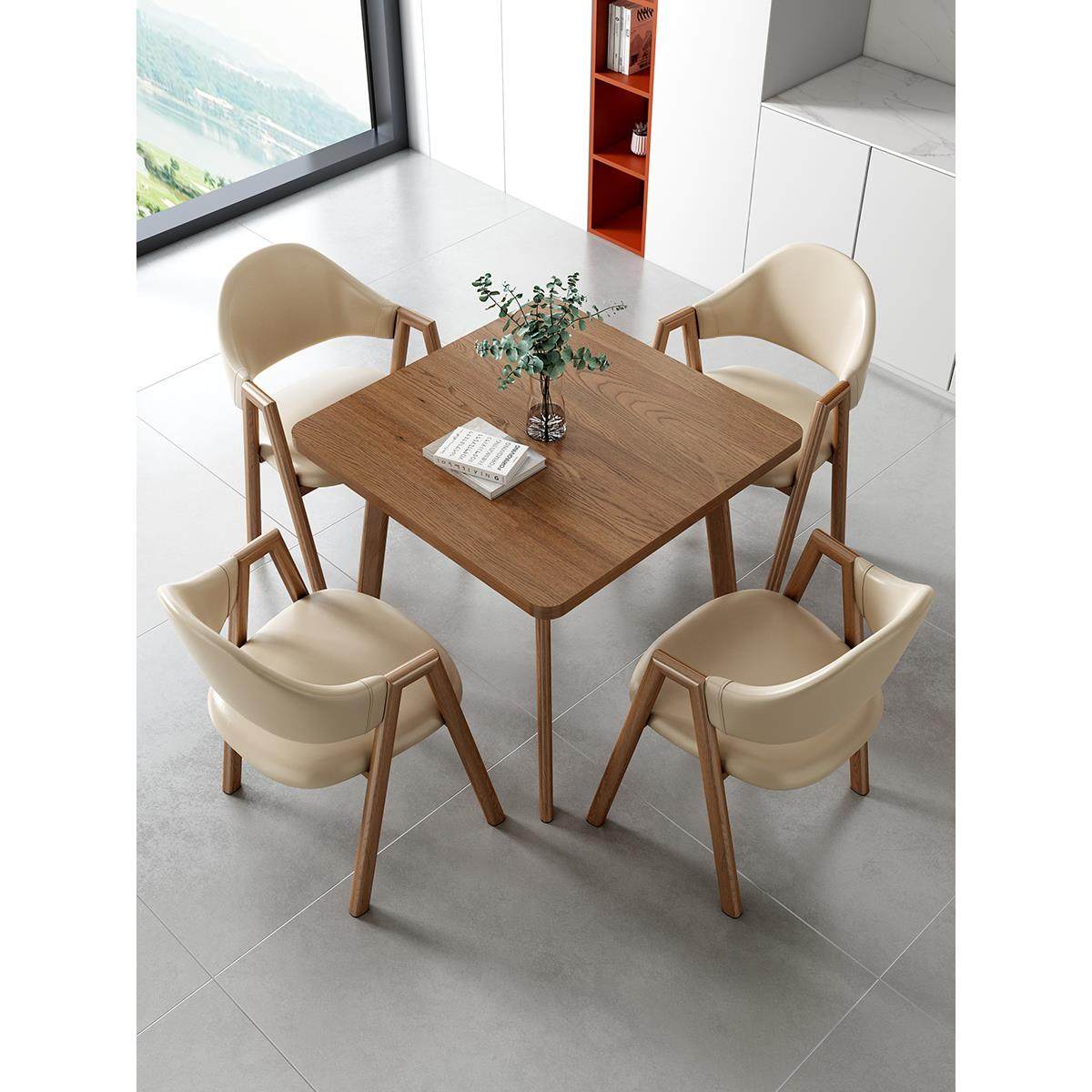 现代简约家用餐桌椅组合接待洽谈休闲桌椅奶茶咖啡店小户型四方桌,住宅家具,板木餐桌,淘宝优惠券,粉丝福利购,淘宝优惠卷