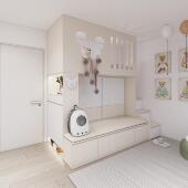 香港公屋家私定制客厅榻榻米床衣柜一体儿童房工人房隔间隔断床