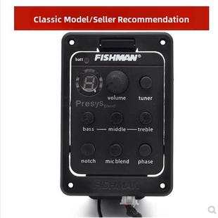 国产fishman渔夫301木吉他拾音器带打板mic电箱开孔民谣古典通用