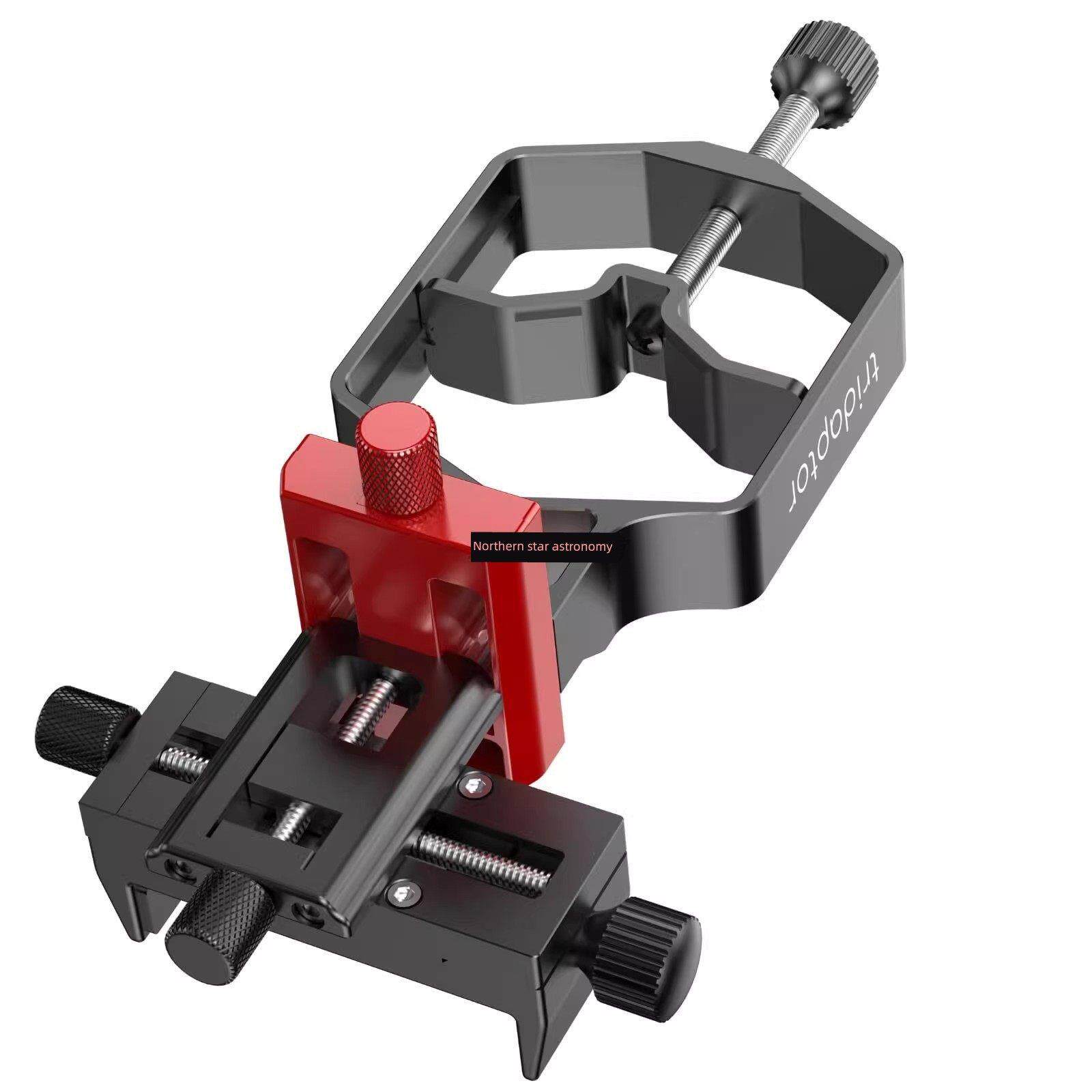 天文望远镜三轴金属手机支架适配器观鸟摄影显微镜金属手机夹