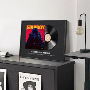 The Weeknd专辑封面海报挂画现代客厅黑胶唱片装饰画欧美音乐周边