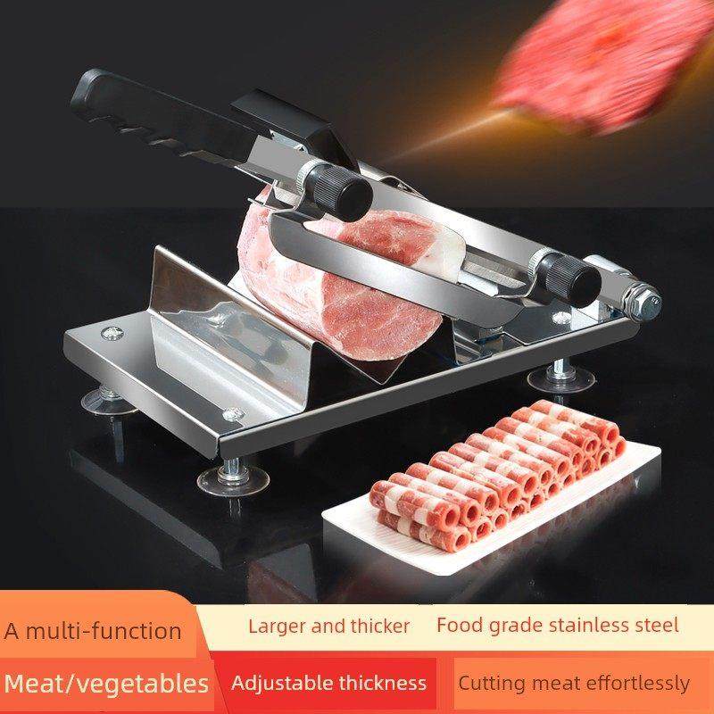 全钢手动牛羊肉卷切机/商用切片机/小型全自动切骨多功能蔬菜切割