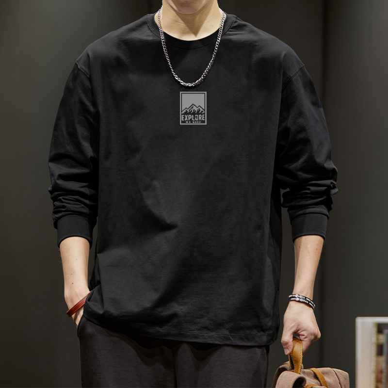 简木迹2025新款情侣长袖T恤