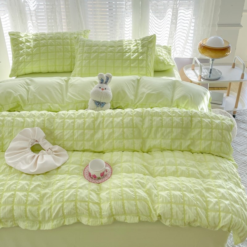 小清新被套单件学生宿舍150x200x230非全棉被罩水洗棉被单1.8