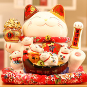 招财猫摇手前台收银台客厅摆件网红新店开业礼物招财摆件家用送礼
