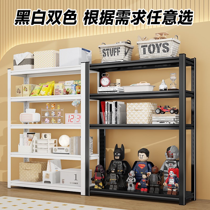 仓储货架置物架多层家用落地仓库储物架厨房阳台钢制储藏室收纳架