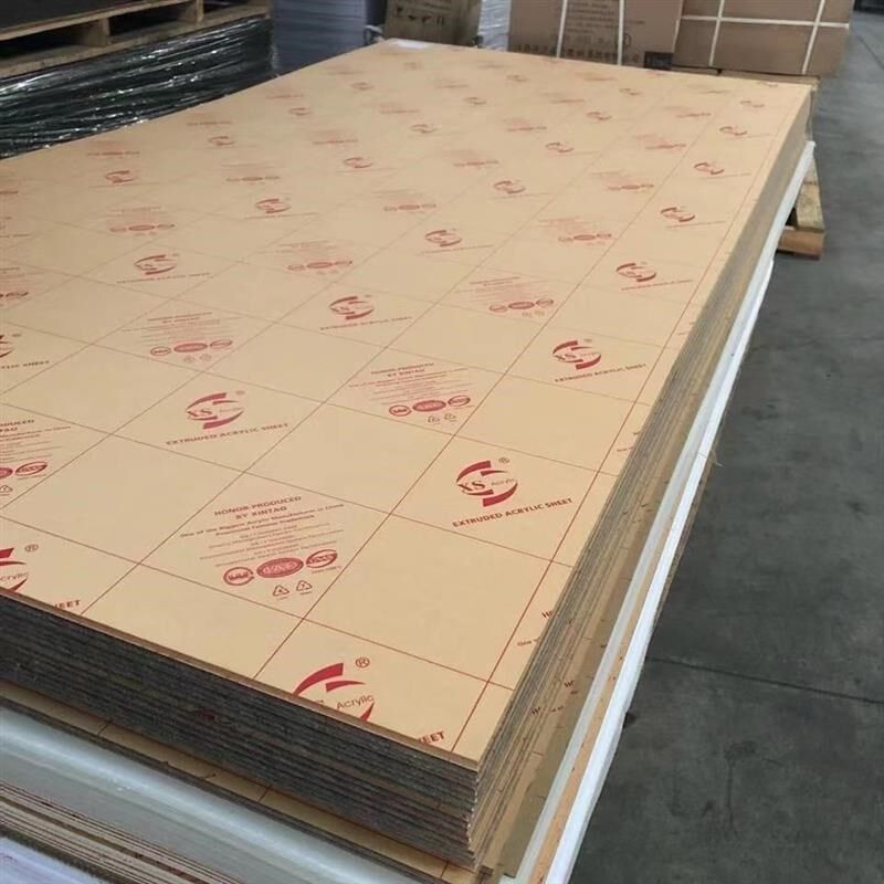 亚克力板透明1.2*2.4米有机玻璃大板整L张厚板加工磨砂乳白色透光