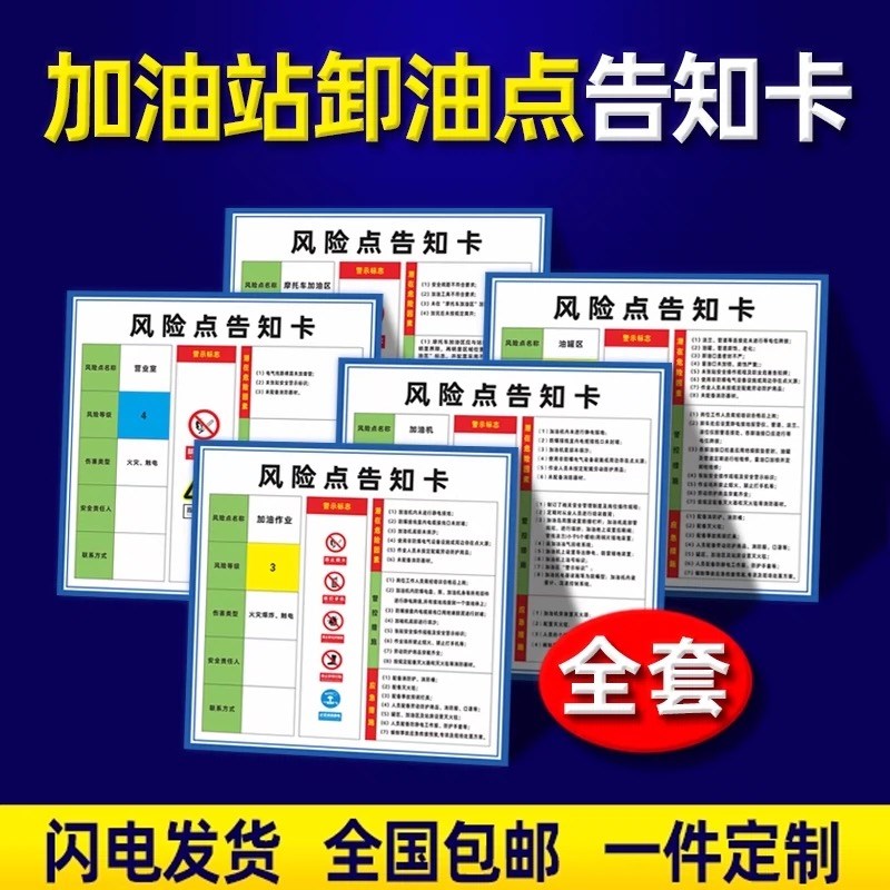 加油站安全风险告知牌油库重地严禁烟火卸油口油罐安全警示标识牌