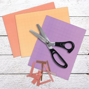 锯齿剪刀锁边三角狗牙剪花边剪样布缝纫手工服装织物切割剪刀