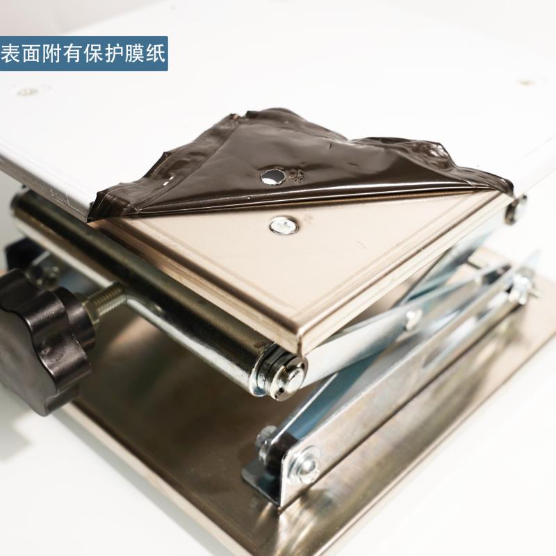 小型不锈钢升降台 实验室用 微型升降小手动螺杆拧操作简易放水平