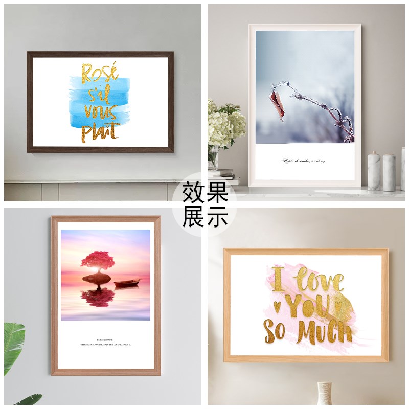 实木画框空框装裱儿童画定制素描相框8开4ka4A3海报照片展示挂墙