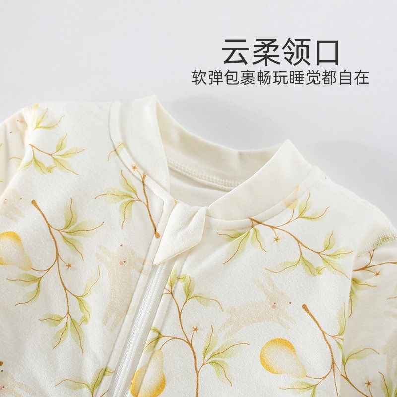 宝宝薄棉睡袋纯棉A类春秋冬季新生儿保暖睡袋防踢睡袋婴儿分腿