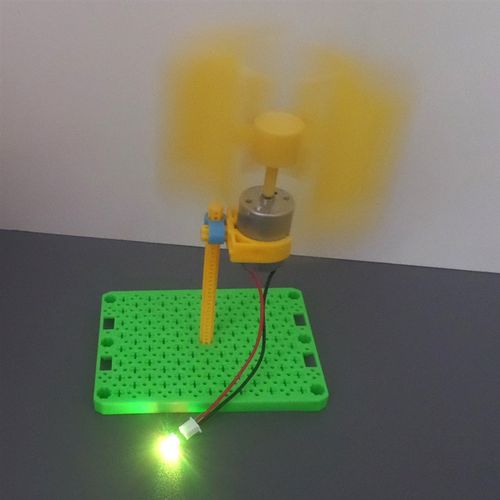 H型垂直式轴微型风力发电机直流小型风叶家用DIY制作科教物理原理