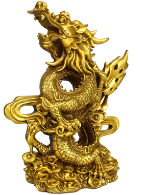 朴器 铜祥龙呈瑞摆件 铜生肖龙摆件 铜龙摆件