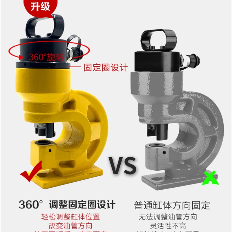 CH-60 70电动液压冲孔机多功能便携手提式角钢槽钢打孔机器手动