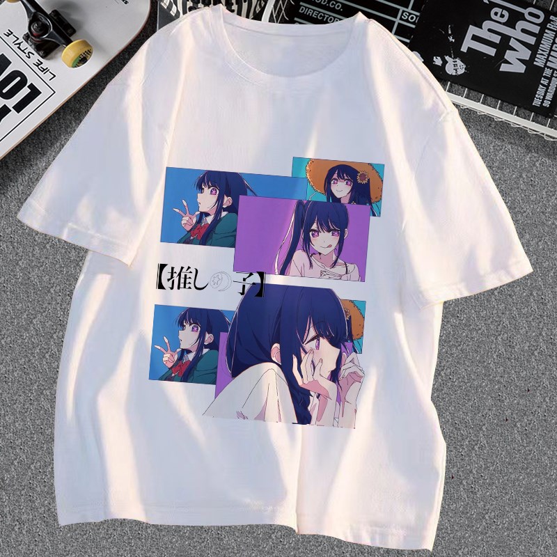 我推的孩子动漫周边短袖T恤有马加奈 星野爱 露比阿库亚衣服夏季t