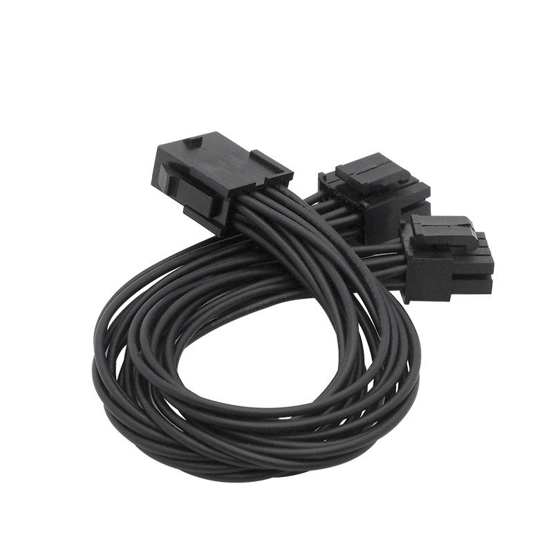 台式电脑主板CPU8pin转8+4pin电源双路供电转接线8p转8+4孔12供电