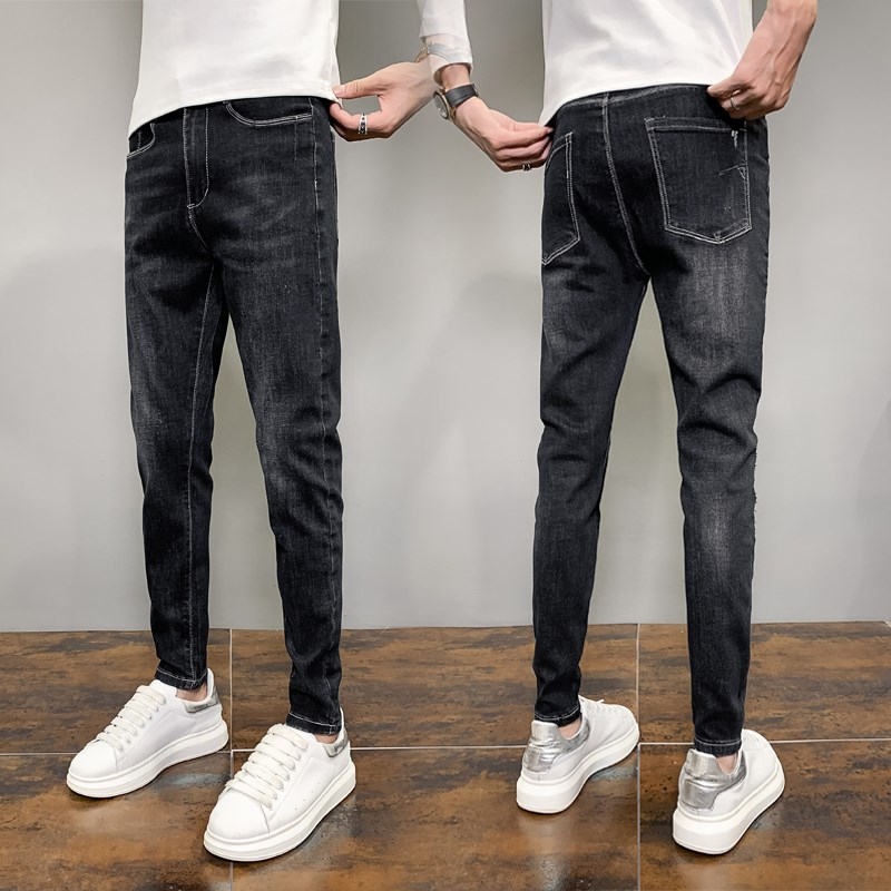 155款26小码XS矮小个子160男生长裤紧身简约牛仔裤27号S小脚裤子