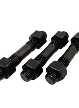 10.9级双头螺丝螺母套装高强度螺杆GB901等长螺柱M8M10M12M16-M42