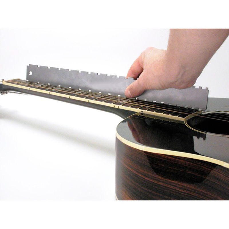 琴颈测量尺吉他品丝指板弯曲度凹凸缺口钢卡尺测平维修护调琴工具