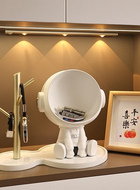 钥匙收纳摆件进门入户玄关托盘鞋柜创意装饰品宇航员乔迁新居礼品