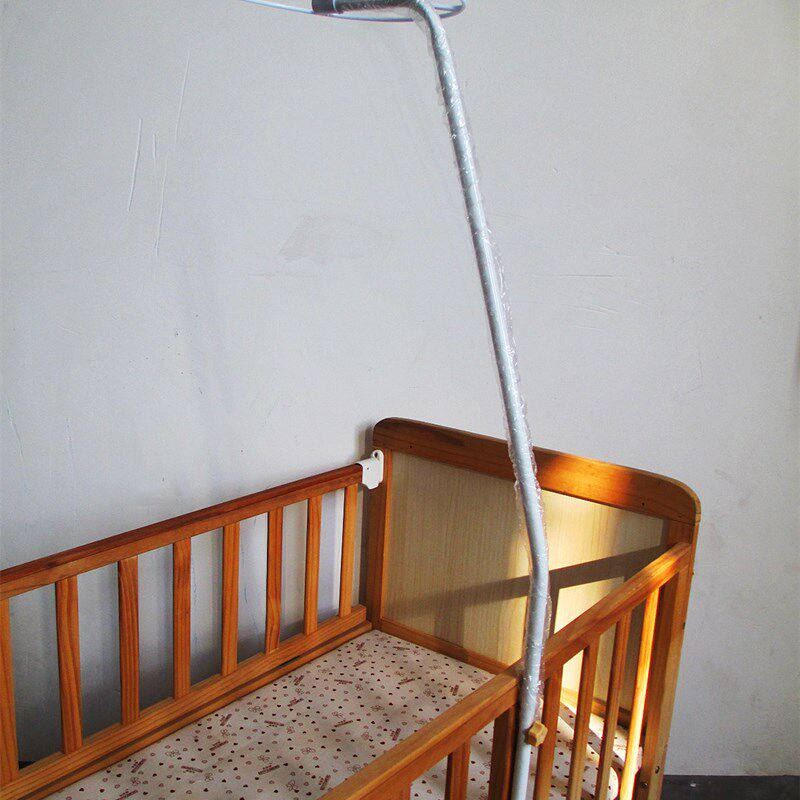 婴儿床蚊帐支架杆配件新生儿儿童床夹式通用蚊帐带支架宝宝蚊帐罩