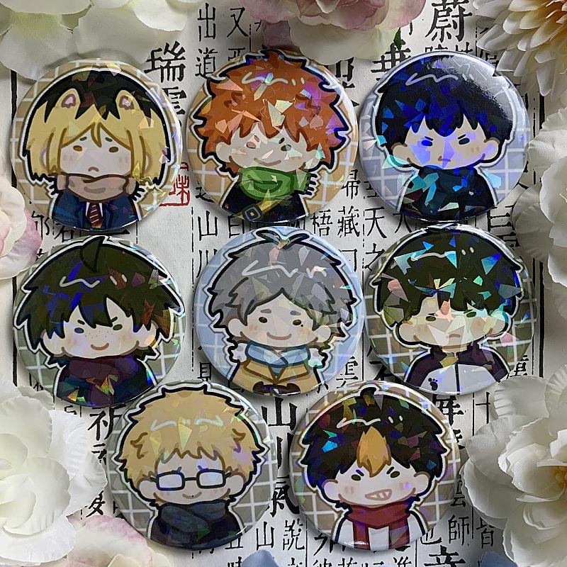 排球少年吧唧徽章影山飞雄日向翔阳西谷夕月岛萤动漫周边胸章挂件