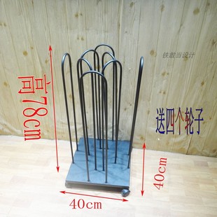 服装店衣架收纳架裤架存放架可移动整理储存放衣架的货架衣裤架子