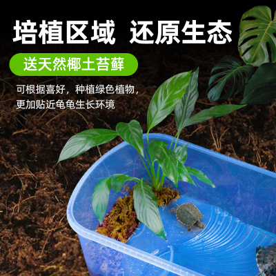 乌龟缸生态缸饲养箱养乌龟专用缸龟缸龟箱家用造景大型养殖缸鳄龟