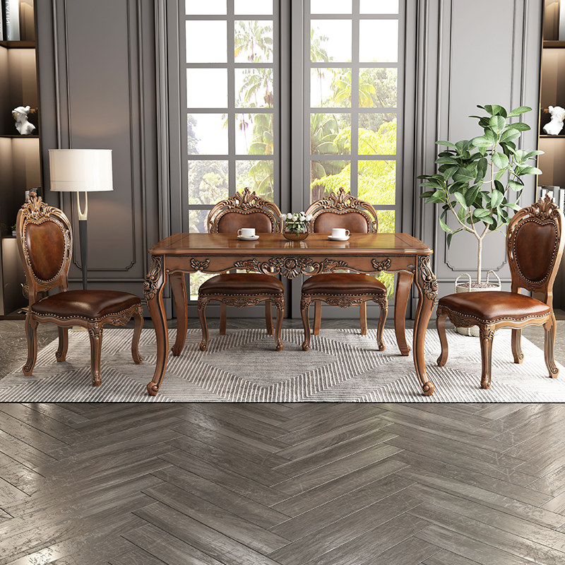 奥克维尔美式大理石餐桌长方形奢华全实木小户型桌子吃饭家用饭桌,住宅家具,大理石餐桌,淘宝优惠券,粉丝福利购,淘宝优惠卷
