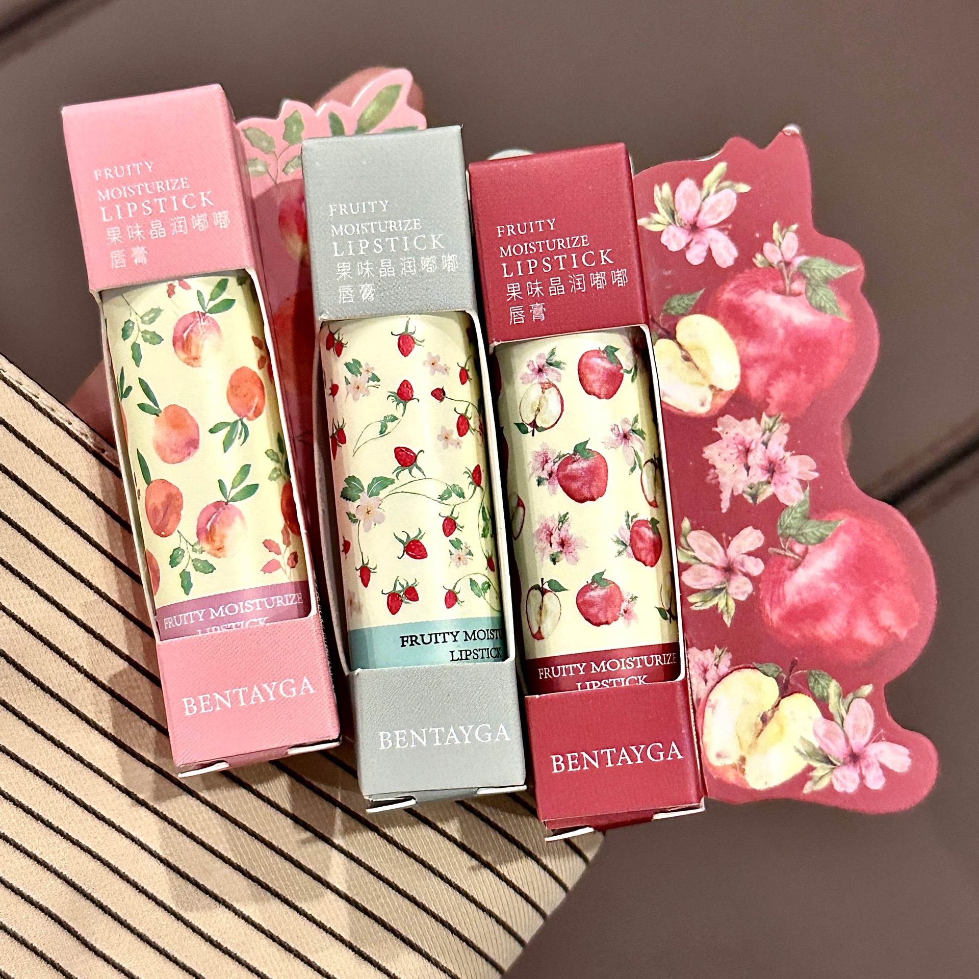 BENTAYGA果味晶润嘟嘟唇膏润唇滋润有色润唇膏伪素颜学生平价