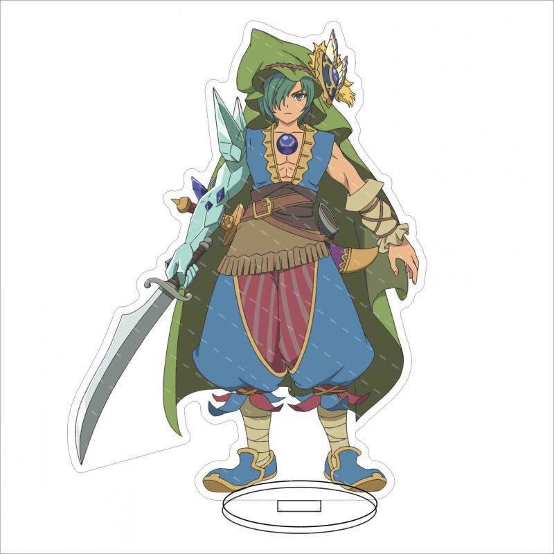 圣剑传说 玛娜传奇 泪滴水晶 大立牌 巴德 仙人掌小弟 亚克力摆件