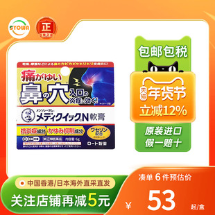 ROHTO乐敦曼秀雷敦鼻口止痒膏湿疹皮疹发炎消炎日本进口皮炎药膏