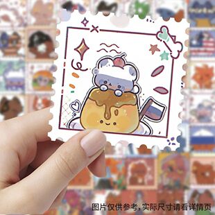 CH邮票贴纸卡通动漫创意高颜值手账装饰桌面手机笔记本贴画