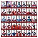 160张奥大全贴纸卡通塔曼创意杯子贴奥小贴画儿童玩具装 饰防水diy