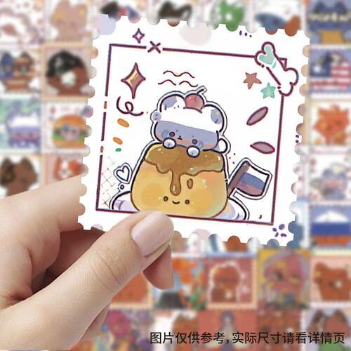 CH邮票贴纸卡通动漫创意高颜值手账装饰桌面手机笔记本贴画