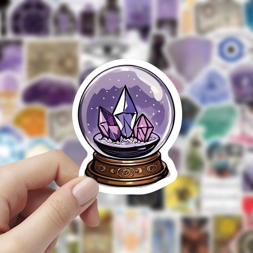 100张不重复塔罗牌元素创意魔法ins装饰防水贴纸女巫手机桌面装饰