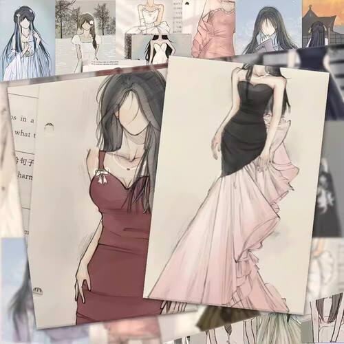 96张校园氛围感绘画贴纸DIY