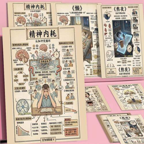 废掉专注提高自我管理贴纸