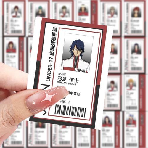 126张网球王子参赛证贴纸ins新款