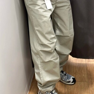 日单 试b衣间2023春夏季男装女装宽腿廓形休闲裤束脚工装裤457969